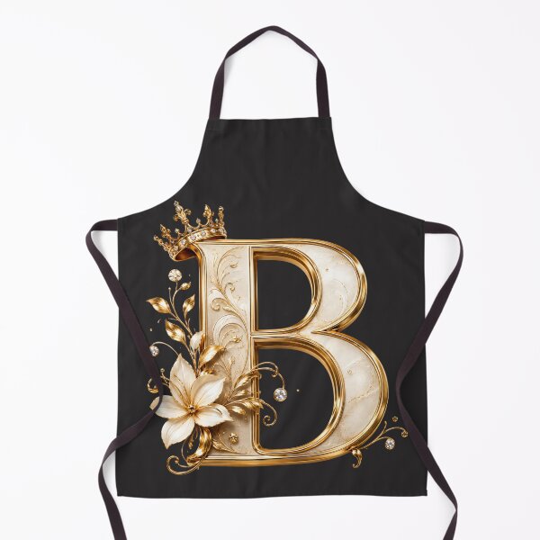Item preview, Luxury Gold Letter B Monogram with Crown & Lily Flower – Elegant Floral Alphabet Clipart designed and sold by MoodLay.