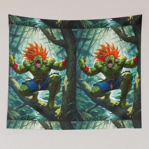 Item preview, Video Game - Street Fighter Inspired Character, Super Saiyan Jungle Fusion designed and sold by Zone--Gaming.