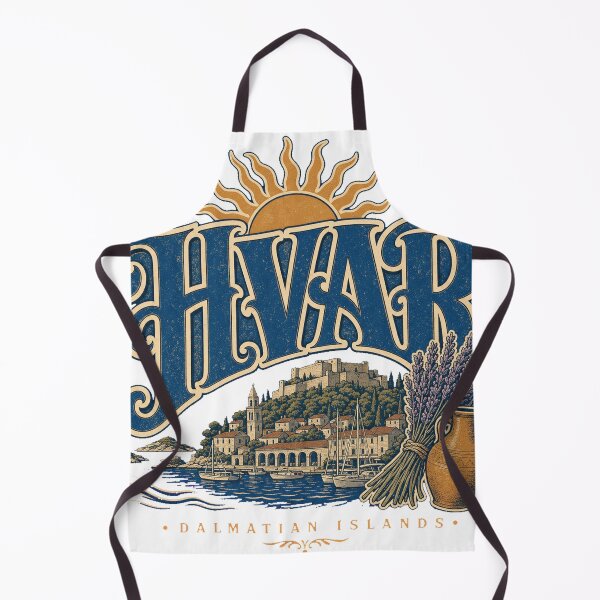 Item preview, Hvar Croatia Retro Hand Drawn Sign Lettering designed and sold by VisualArtsOasis.