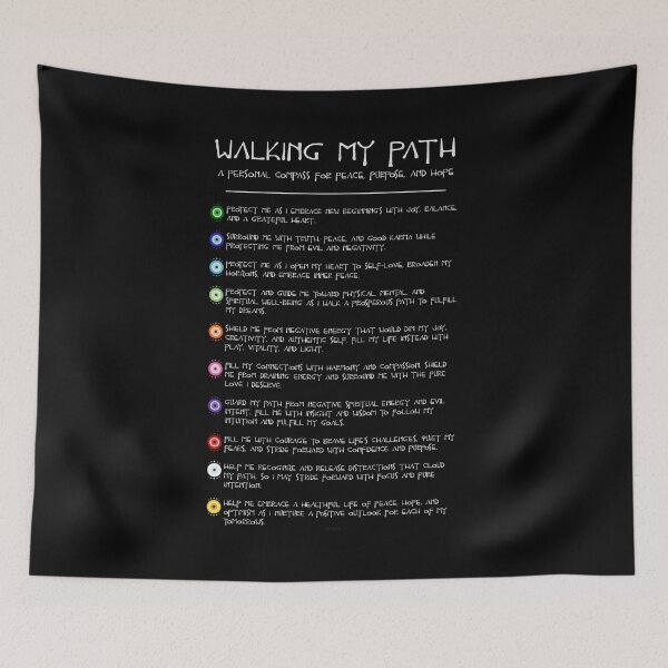 Item preview, Evil Eye Mantra Collection - Walking My Path designed and sold by TheThankfulTyne.