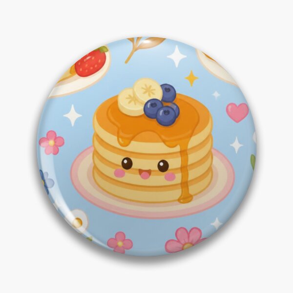 Item preview, Cute Gluten Free Breakfast Pattern | Kawaii Pancakes, Waffles & Coffee designed and sold by My Gluten Free Life UK.