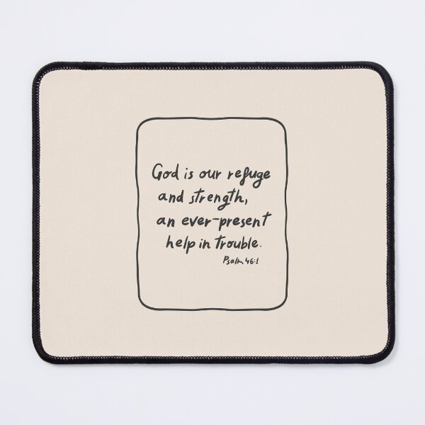 Item preview, Psalm 46:1 Minimalistic Christian Bible Study Art designed and sold by oneofthesedayys.