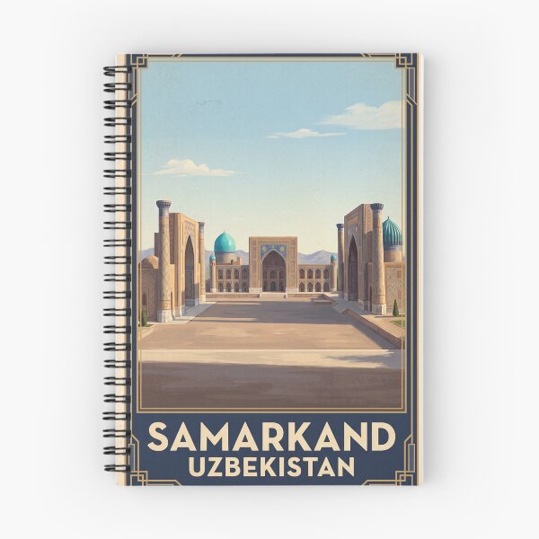 Item preview, Samarkand Uzbekistan Vintage Travel Poster – Registan Square & Silk Road Art designed and sold by Bomax121.