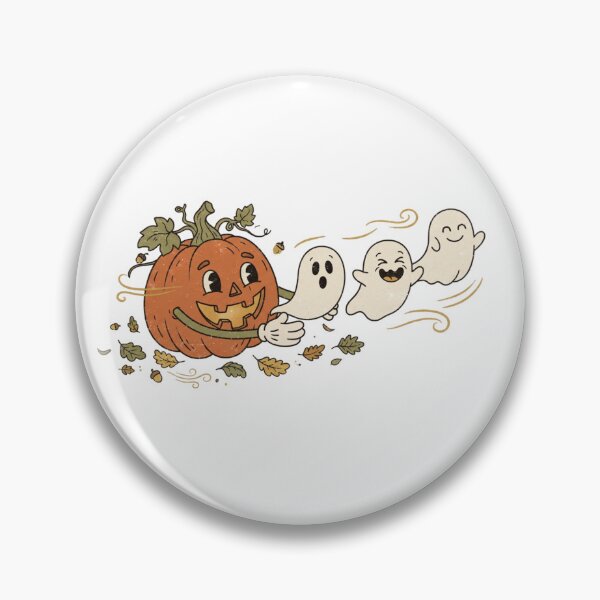 Item preview,  Pumpkin Chasing Ghosts Vintage Halloween designed and sold by SOUFIANE1991.