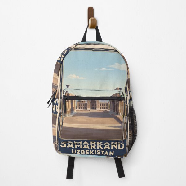 Item preview, Samarkand Uzbekistan Vintage Travel Poster – Registan Square & Silk Road Art designed and sold by Bomax121.