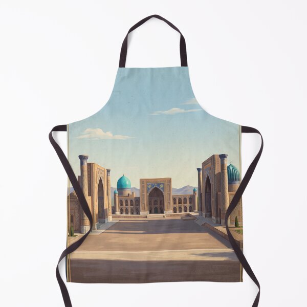 Item preview, Samarkand Uzbekistan Vintage Travel Poster – Registan Square & Silk Road Art designed and sold by Bomax121.