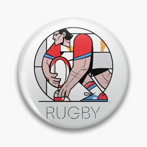 Item preview, Sticker - Decal - Dynamic Rugby Motion designed and sold by ForeverPrintsOK.