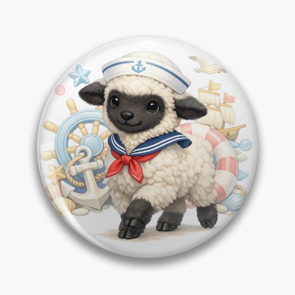 Item preview, Baby Lamb with Ocean designed and sold by CottonLamb.