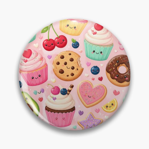 Item preview, Cute Gluten Free Cupcakes & Donuts Pattern | Kawaii Bakery Treats designed and sold by My Gluten Free Life UK.