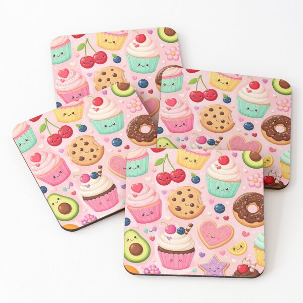 Item preview, Cute Gluten Free Cupcakes & Donuts Pattern | Kawaii Bakery Treats designed and sold by My Gluten Free Life UK.