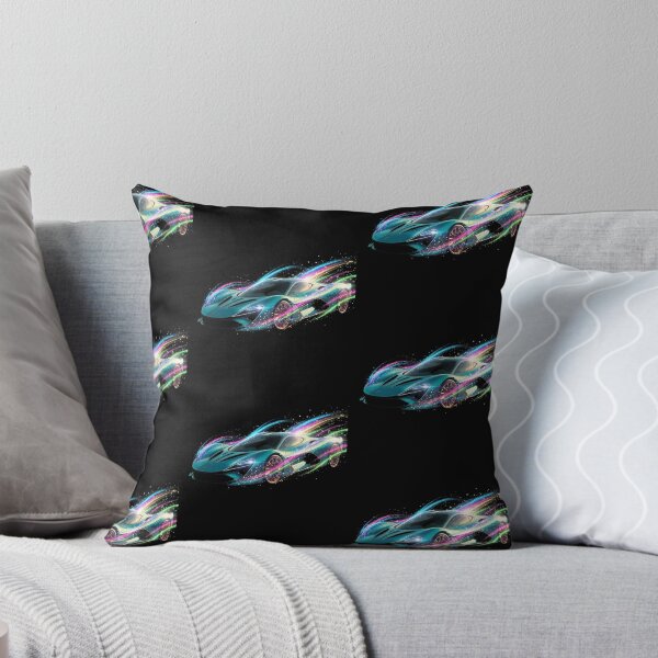 Item preview, Neon Cosmic Streak Supercar - Organic Vector Racing Art designed and sold by Nexus Space.