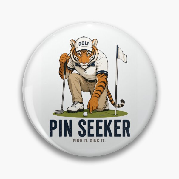 Item preview, Pin Seeker Tiger Premium Golf Mascot Design designed and sold by SILENT JAPAN.