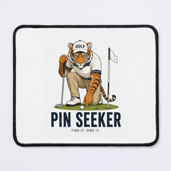Item preview, Pin Seeker Tiger Premium Golf Mascot Design designed and sold by SILENT JAPAN.