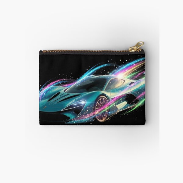 Item preview, Neon Cosmic Streak Supercar - Organic Vector Racing Art designed and sold by Nexus Space.