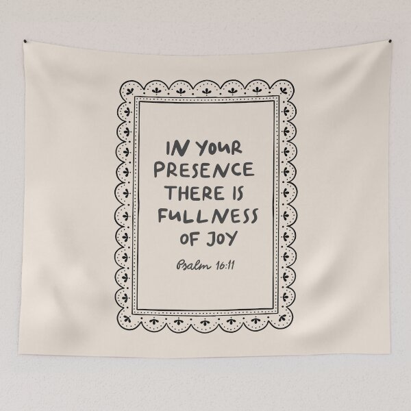 Item preview, In Your Presence There Is Fullness of Joy Psalm 16:11 - Minimalistic Christian Bible Study Art designed and sold by oneofthesedayys.