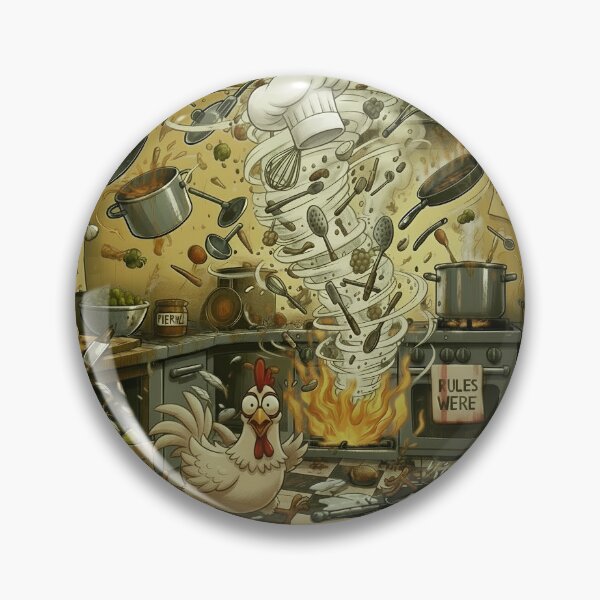 Item preview, Kitchen Behind the Scenes - Funny Kitchen Tornado Illustration designed and sold by The store under the battleship :).