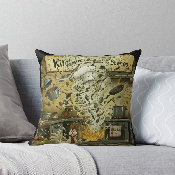 Item preview, Kitchen Behind the Scenes - Funny Kitchen Tornado Illustration designed and sold by The store under the battleship :).
