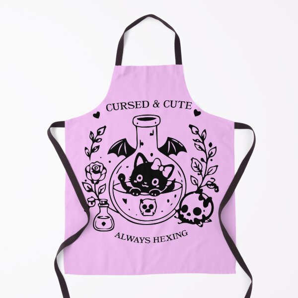Item preview, Cursed & Cute Always Hexing | Pastel Goth Witch Cat | Kawaii Gothic Art designed and sold by gothattic.