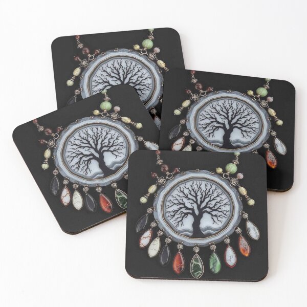 Item preview, Elegant Tree of Life Statement Necklace Design designed and sold by MFMart.