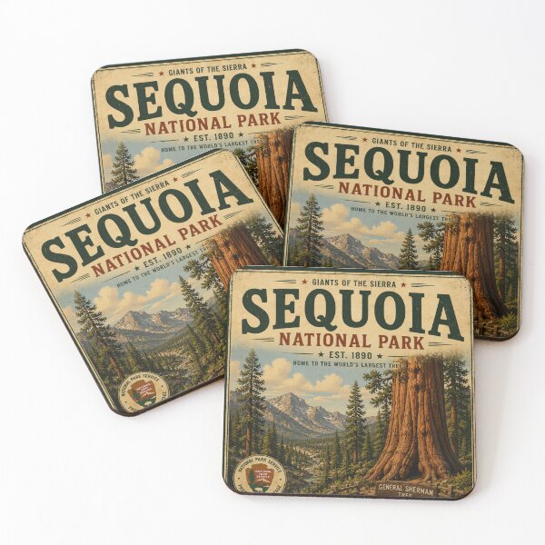 Item preview, Sequoia National Park Vintage Travel Poster designed and sold by SlanPOD.
