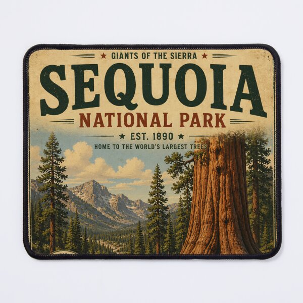 Item preview, Sequoia National Park Vintage Travel Poster designed and sold by SlanPOD.