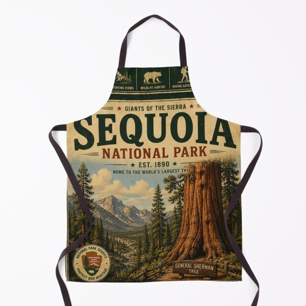Item preview, Sequoia National Park Vintage Travel Poster designed and sold by SlanPOD.