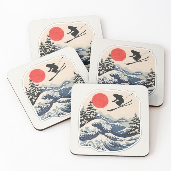Item preview, Japan Skiing Ukiyo-e Great Wave Skier Vintage Art designed and sold by Swizzy2vore.