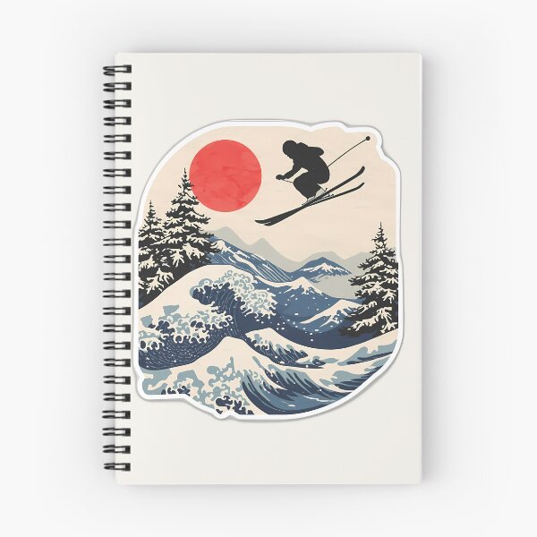 Item preview, Japan Skiing Ukiyo-e Great Wave Skier Vintage Art designed and sold by Swizzy2vore.