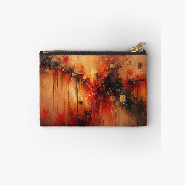 Item preview, Crimson Ember - Red and Charcoal Modern Abstract Art designed and sold by Joey Santiago.