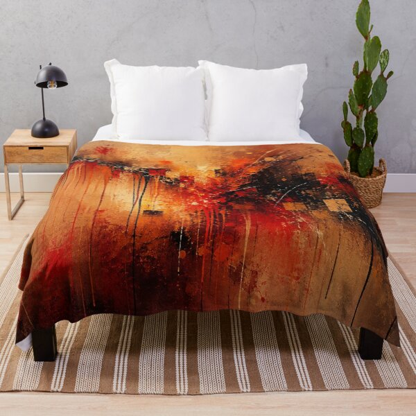 Item preview, Crimson Ember - Red and Charcoal Modern Abstract Art designed and sold by Joey Santiago.