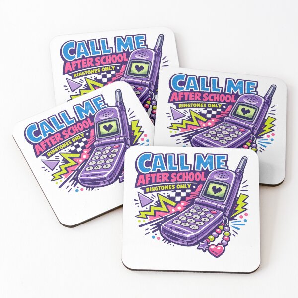 Item preview, Call Me After School Retro Flip Phone designed and sold by Doodle Souq.
