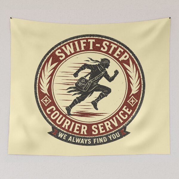 Item preview, Swift-Step Courier Service Patch designed and sold by agearb.