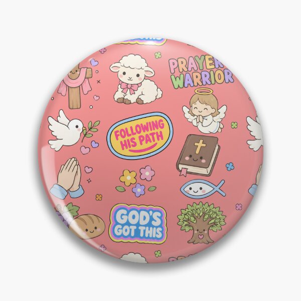 Item preview, Christianity Cute Collage Pastel Seamless Pattern designed and sold by HowToCanadian.