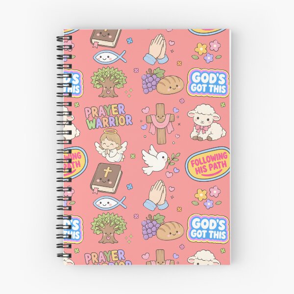 Item preview, Christianity Cute Collage Pastel Seamless Pattern designed and sold by HowToCanadian.