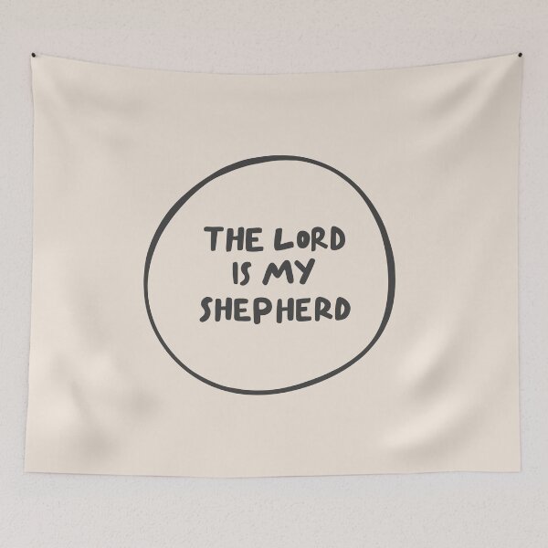Item preview, The Lord Is My Shepherd: Minimalistic Christian Bible Study Art designed and sold by oneofthesedayys.