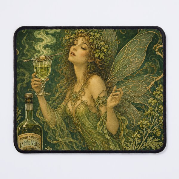 Item preview, Green Fairy Vintage Poster designed and sold by vintage-grrrl.