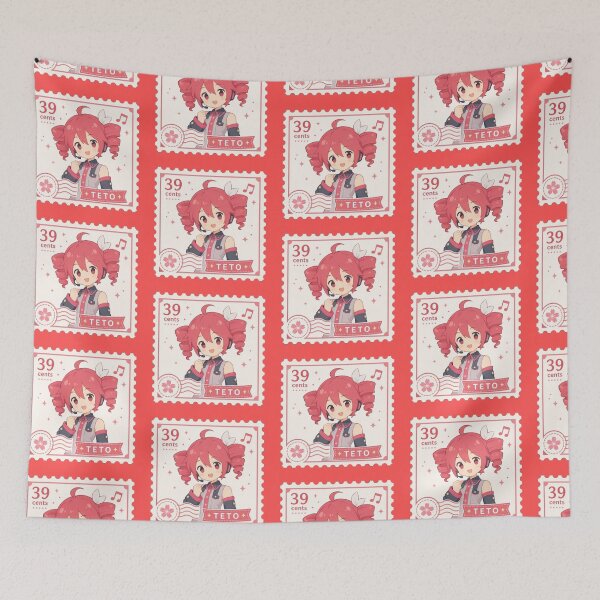 Item preview, teto vocaloid postage stamp designed and sold by lilypadblue.