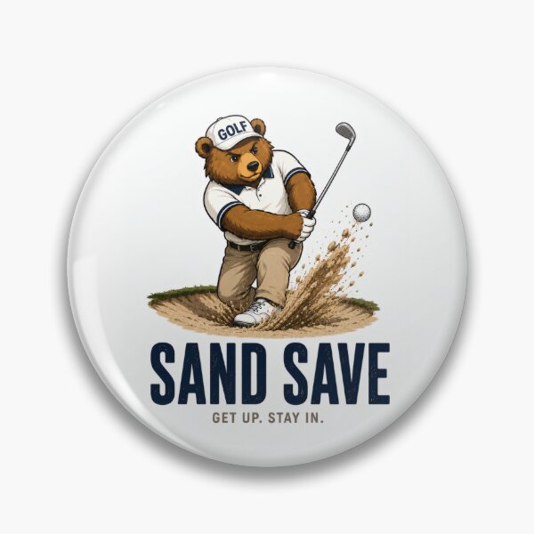 Item preview, Sand Save Bear Premium Golf Mascot Design designed and sold by SILENT JAPAN.