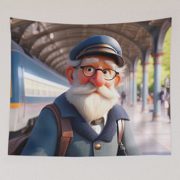 Item preview, Old Fart as a Station Porter designed and sold by Colin Bentham.
