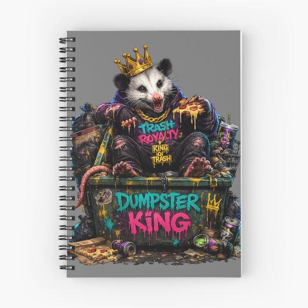 Item preview, Dumpster King Opossum – Trash Royalty Funny Garbage King Street Art T-Shirt designed and sold by NAJURE.
