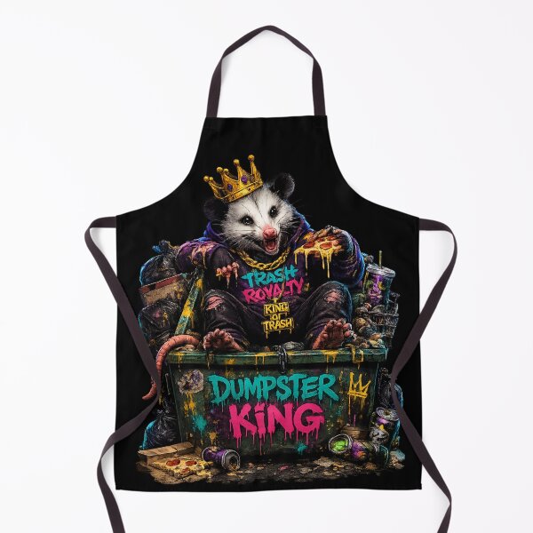 Item preview, Dumpster King Opossum – Trash Royalty Funny Garbage King Street Art T-Shirt designed and sold by NAJURE.