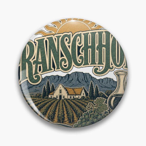 Item preview, Franschhoek South Africa Vintage Signwriting Travel Design designed and sold by VisualArtsOasis.