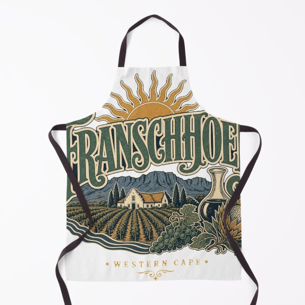 Item preview, Franschhoek South Africa Vintage Signwriting Travel Design designed and sold by VisualArtsOasis.