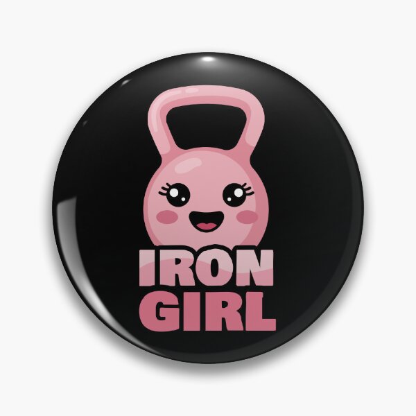Item preview, Iron Girl Kawaii Kettlebell Fitness Workout Gym Gift designed and sold by chaaval.
