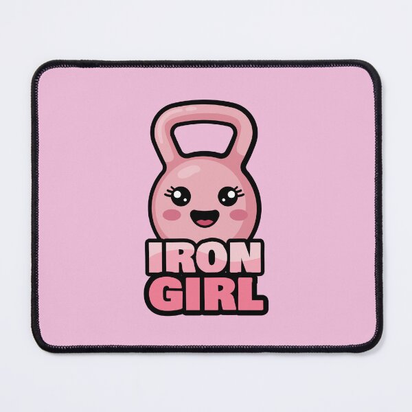 Item preview, Iron Girl Kawaii Kettlebell Fitness Workout Gym Gift designed and sold by chaaval.