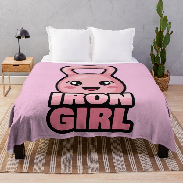 Item preview, Iron Girl Kawaii Kettlebell Fitness Workout Gym Gift designed and sold by chaaval.