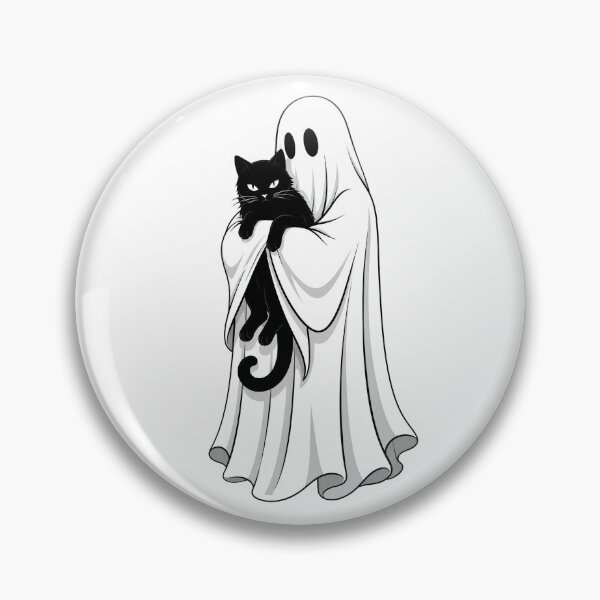 Item preview, Halloween sheet Ghost Black Cat Spooky treat gift designed and sold by Amzkao.