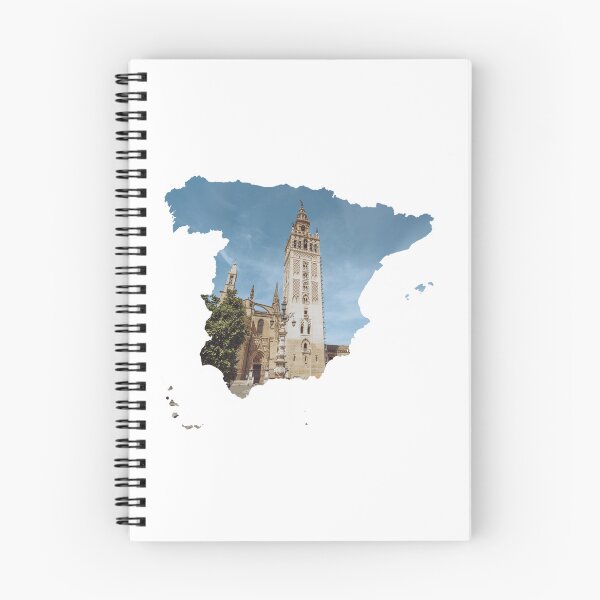 Item preview, Spain Map La Giralda Seville Tower Silhouette V1 designed and sold by Maroan93.