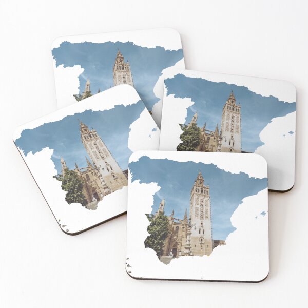 Item preview, Spain Map La Giralda Seville Tower Silhouette V1 designed and sold by Maroan93.