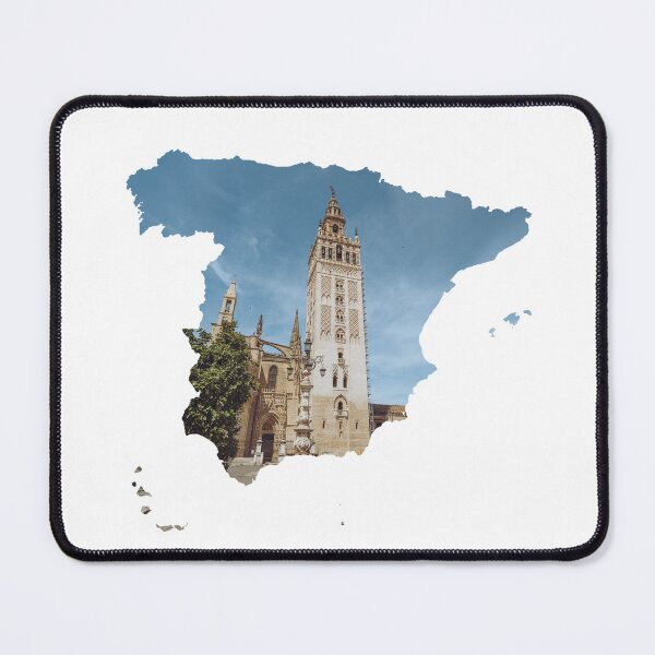 Item preview, Spain Map La Giralda Seville Tower Silhouette V1 designed and sold by Maroan93.